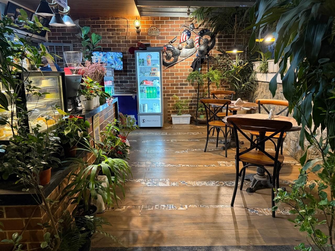 The cafe counter
